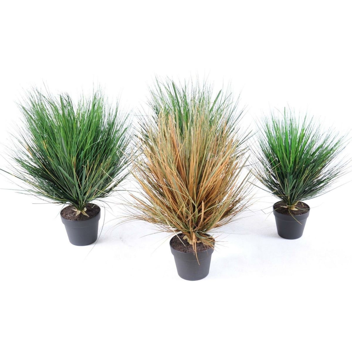 Herbe round artificiel orange 70 cm – Image 2