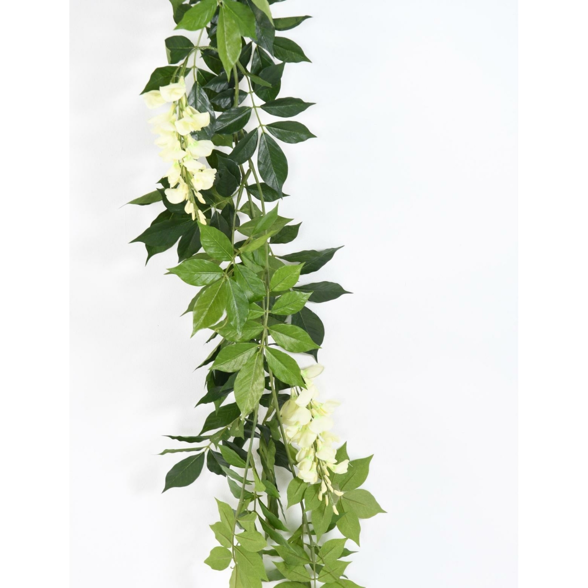 Glycine guirlande artificiel crème 180 cm – Image 2