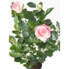 Rosier royal artificiel rose 60 cm – Image 2