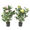 Rosier royal artificiel rose 60 cm – Image 3