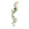 Rose guirlande royale artificiel rose et crème 140 cm