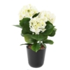 Hortensia artificiel blanc 45 cm - résistant aux UV – Image 2