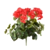 Geranium artificiel rouge 35 cm - résistant aux UV