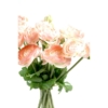 Renoncules bouquet artificiel rose 31 cm