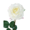 Rose artificiel blanc 74 cm