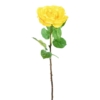 Rose artificiel jaune 66 cm – Image 2
