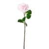 Rose artificiel rose clair 66 cm – Image 2