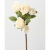 Rose multi spray artificiel blanc 45 cm – Image 2