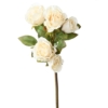 Rose multi spray artificiel blanc 45 cm – Image 3