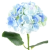 Hortensia spray artificiel bleu 55 cm – Image 2