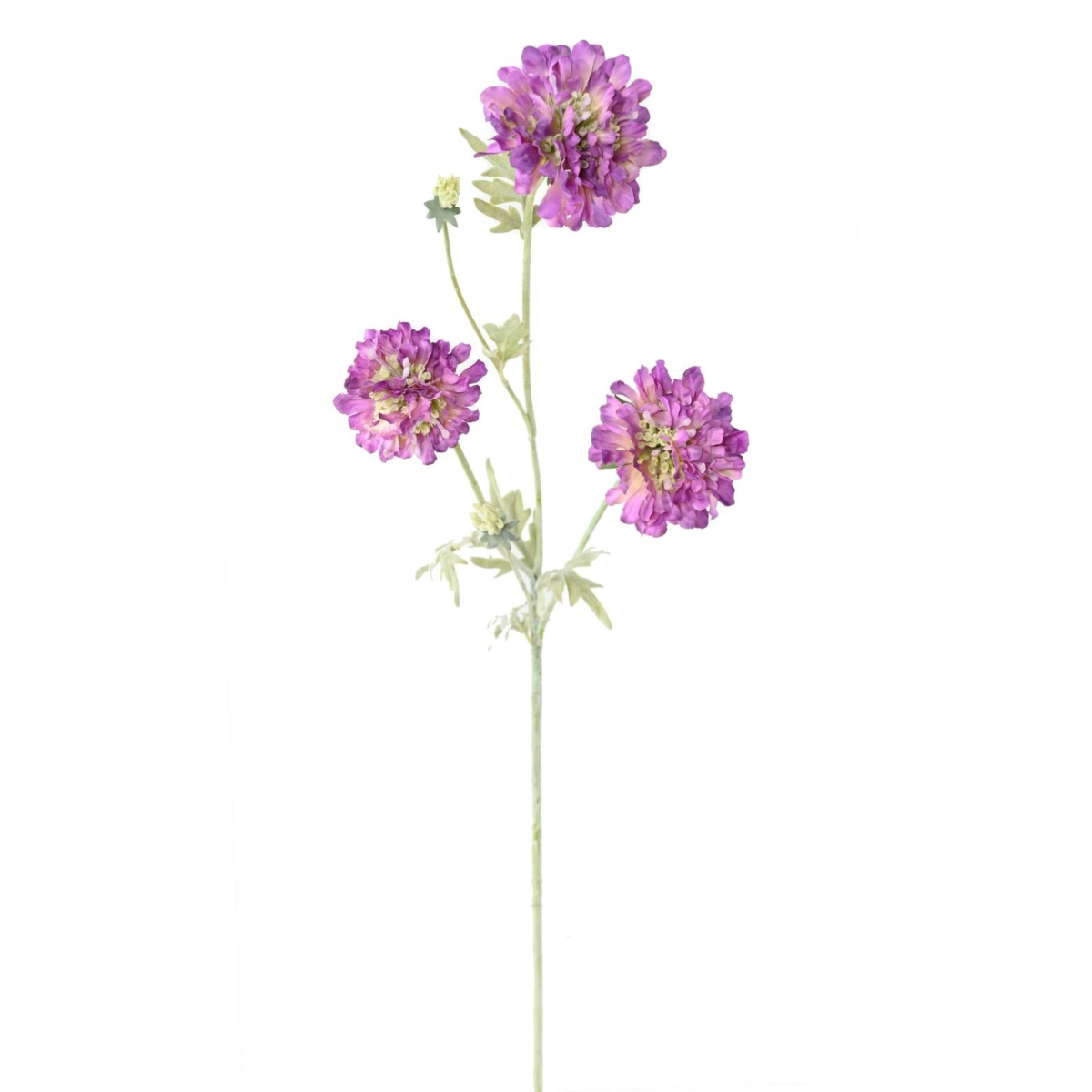 Scabieuse artificiel violet 75 cm – Image 2