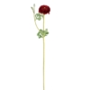 Renoncule artificiel rouge 68 cm – Image 2