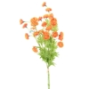 Chrysanthème orange ensemble artificiel 80 cm