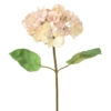 Hortensia tête artificiel rose et jaune 65 cm