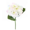 Hortensia artificiel blanc et rose 30 cm