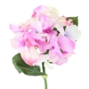 Hortensia artificiel lilas et blanc 30 cm – Image 2