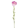 Oeillet artificiel violet et blanc 55 cm – Image 2