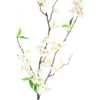 Cerisier spray artificiel blanc 115 cm – Image 3