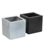 Pot cube fibre gris 30 cm – Image 3