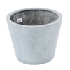 Pot rond conique fibre gris 41 cm