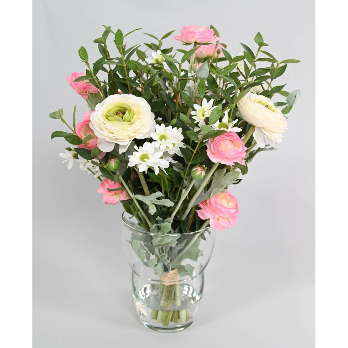 Bouquet renoncule eucalyptus artificiel 47 cm – Image 2