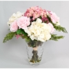 Bouquet rose hortensia artificiel 50 cm – Image 2