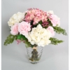 Bouquet rose hortensia artificiel 50 cm – Image 3