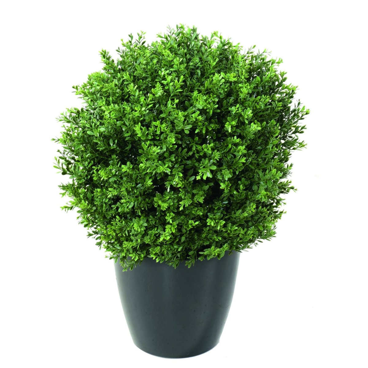 Buis artificiel en pot noir 76 cm - résistant aux UV