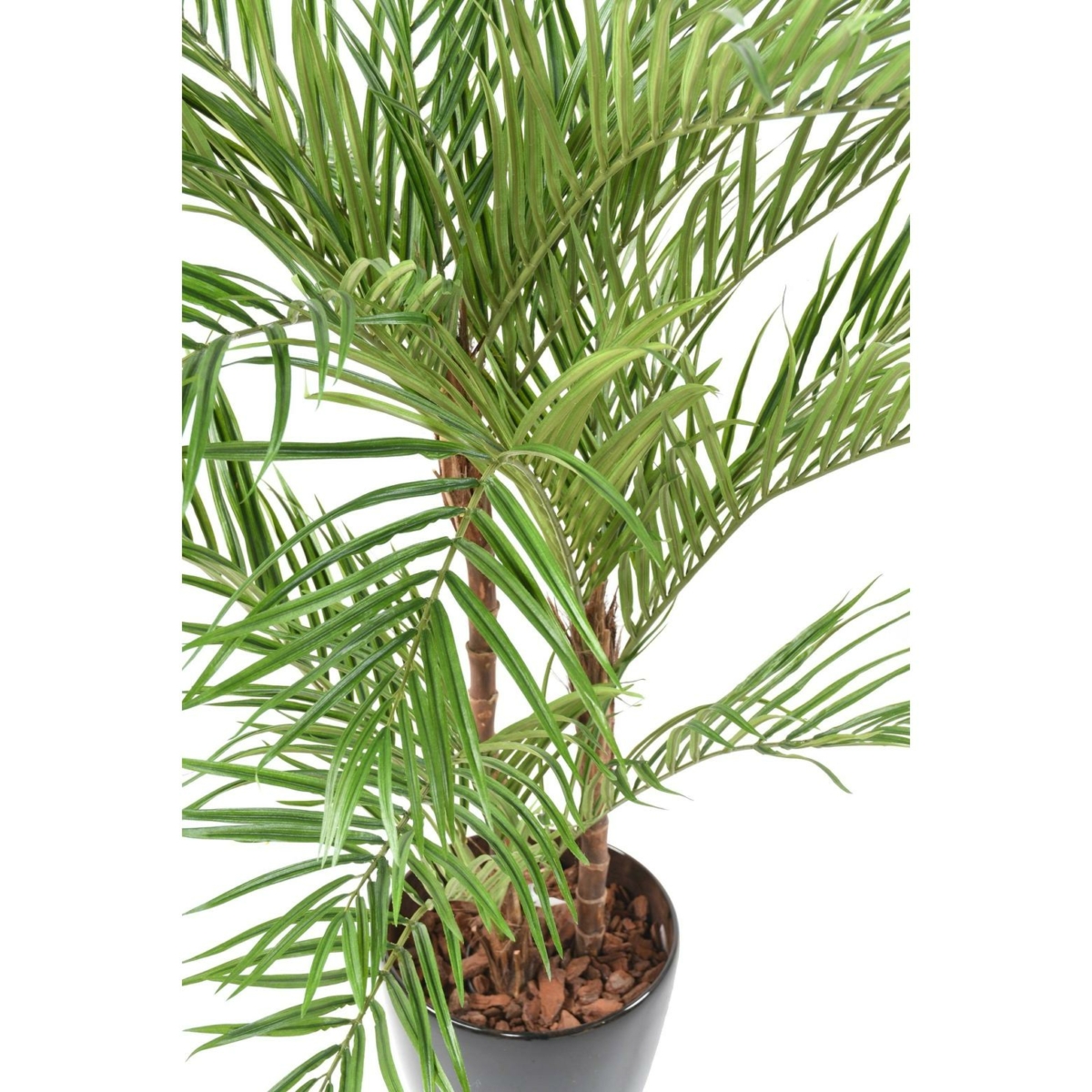 Palmier areca artificiel en pot noir 170 cm – Image 3