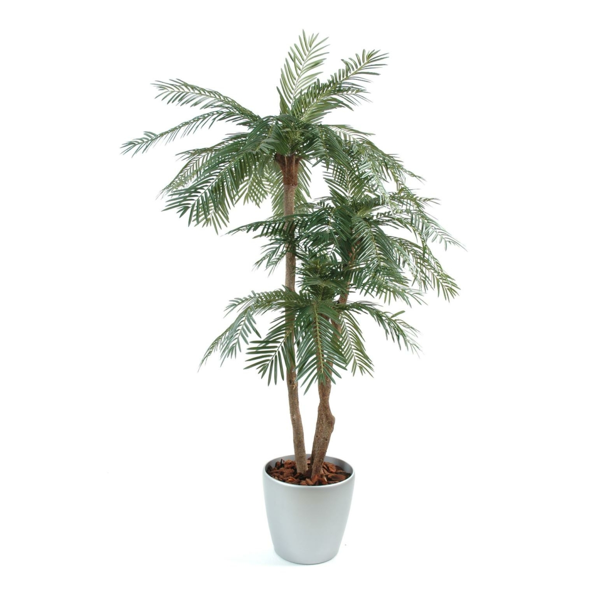 Palmier 3 troncs en pot artificiel 170 cm