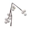 Guirlande baies blanches 130 cm – Image 2