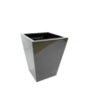 Carré pot noir marbre 45 cm – Image 4