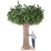 Ficus géant tronc parties (cache poteau) artificiel 370 cm – Image 3