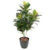 Rubber arbre vert artificiel 125 cm – Image 2