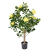 Rosier royal artificiel jaune 100 cm