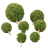 Buis boule pot artificiel 27 cm – Image 3