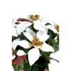 Poinsettia artificiel crème 40 cm – Image 2