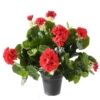 Géranium artificiel rouge 35 cm