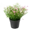 Marguerite mini pot artificiel rose 20 cm - résistant aux UV