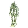 Lierre medio artificiel vert et blanc 130 cm