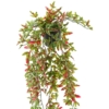 Lierre pot artificiel 70 cm vert et rouge - résistant aux UV – Image 2